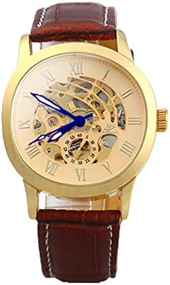 Amazon | 色選択可 スタイルフェイス 黒＆金カラー 革ベルト製 自動